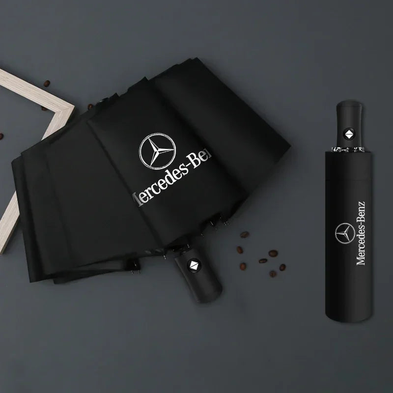 Faltbarer Auto-Sonnenschutz-Regenschirm für Mercedes-Benz – winddicht & wasserdicht